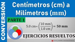 Conversion De Centimetros A Milimetros Cm A Mm Parte 1 Youtube