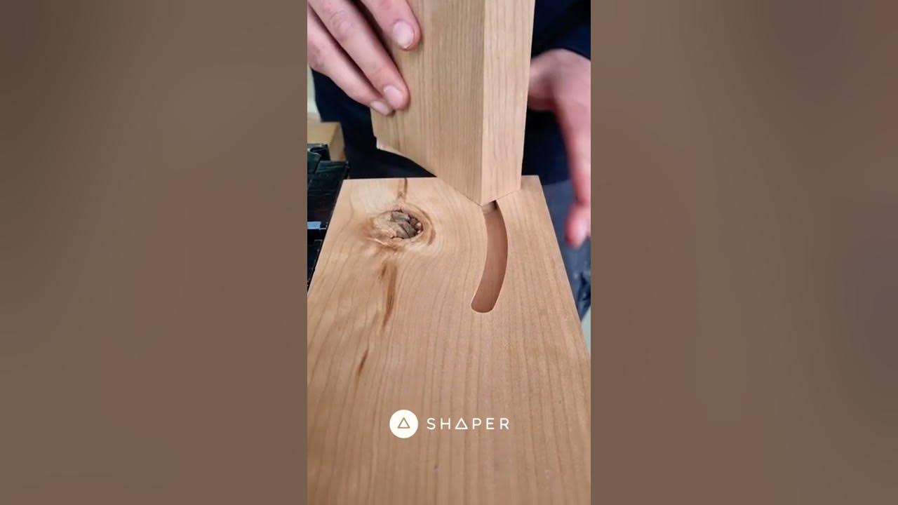 Cutting a perfect curved sliding dovetail with Shaper Origin! 