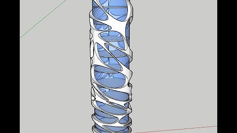 Sketchup tutorial | Learn Sketchup | Voronoi tower design #sketchup #sketchuptutorial #ytshorts