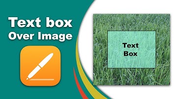 how to put a text box over an image in apple pages for iCloud