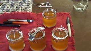 Beeswax and Coconut oil Candles