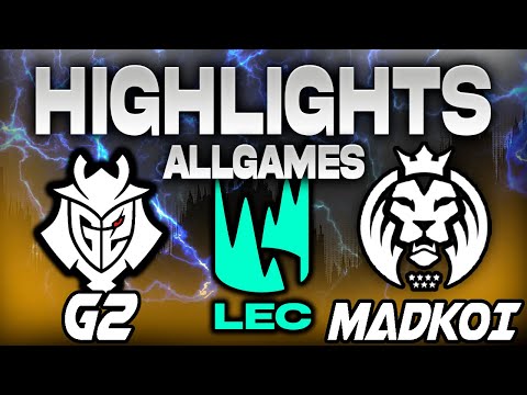G2 ESPORTS VS MAD LIONS KOI ALLGAMES HIGHLIGHTS LEC 2024 SEASON FINALS PLAYOFFS - LEAGUE OF LEGENDS