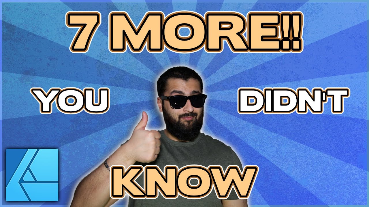 7 MORE (Yes MORE!) Things About Affinity Designer You May Not Know