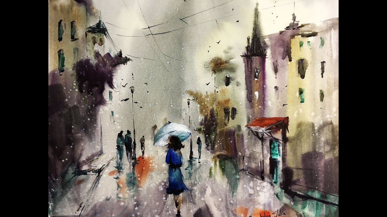 Watercolor Professional Painting Wet On Wet Technique YouTube watercolor-professional-painting-wet-on-wet-technique-youtube
