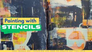 Create Depth and Interest in your Painting with Stencils