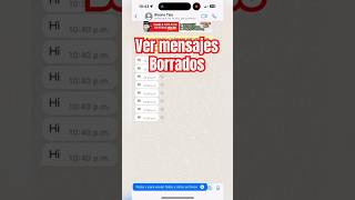 VER mensajes ELIMINADOS de WHATSAPP screenshot 1