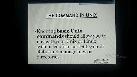 Unix assignment