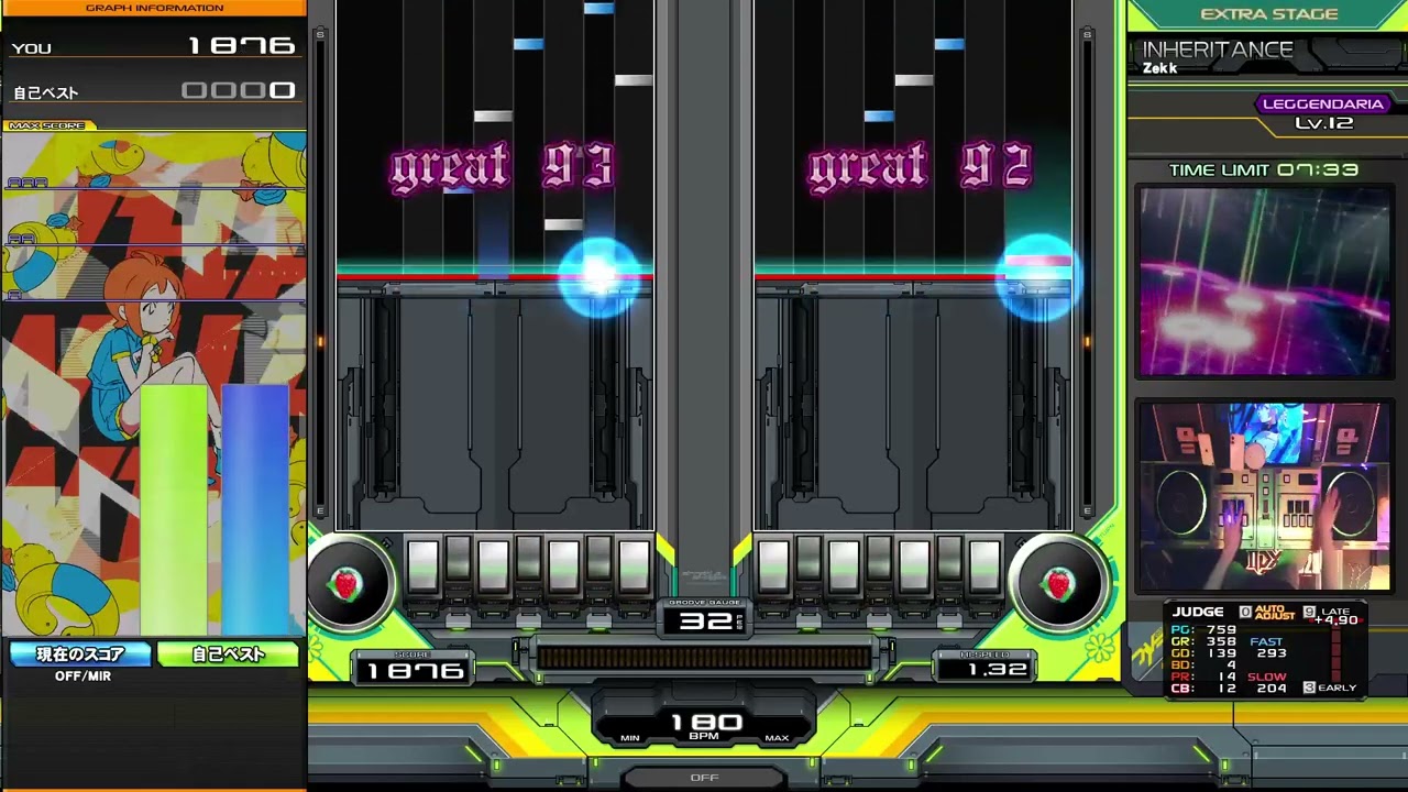 【beatmania IIDX】INHERITANCE / Zekk DPL右鏡