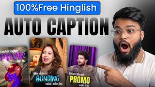 100% FREE AI Auto Caption Tool 2026 🔥 | No Watermark | Hinglish, Hindi & English Subtitles