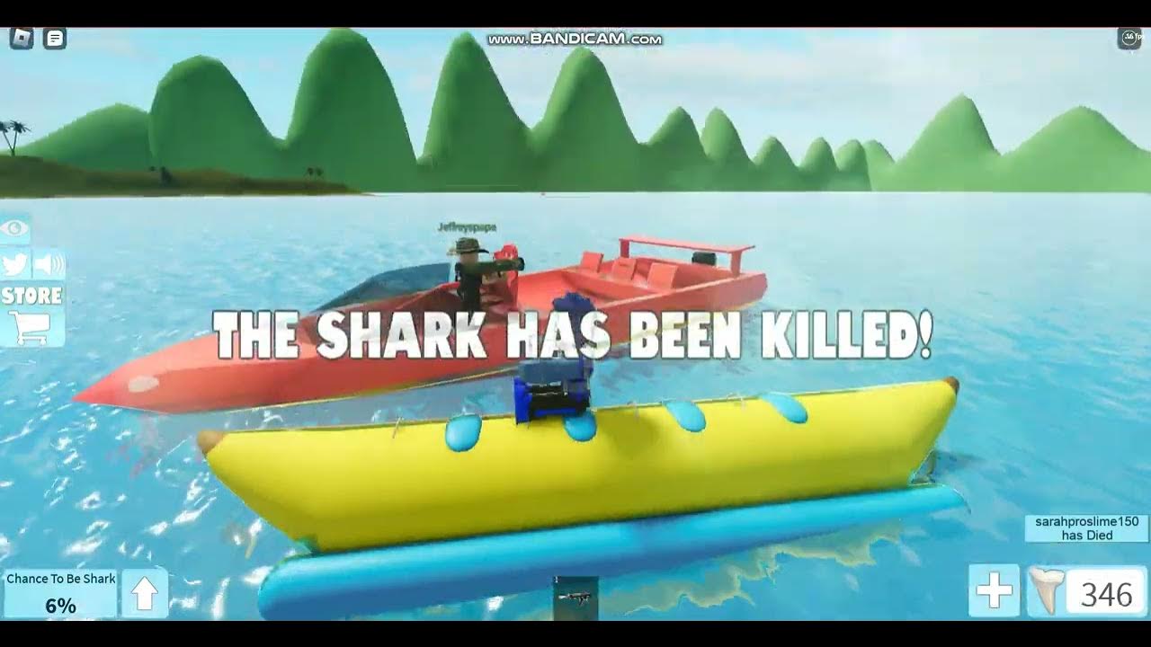 Playing shark bite In Roblox - YouTube