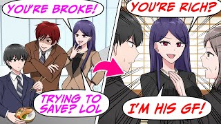 When She Finds Out I’m Wealthy at My Dad’s Funeral, My Rude Coworker…[RomCom Manga Dub]