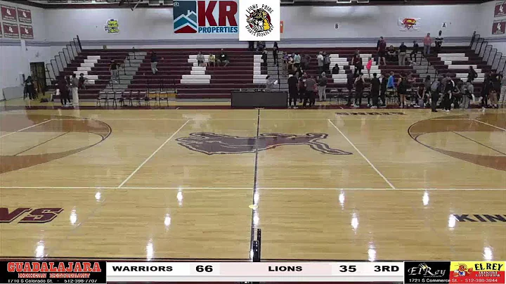 LOCKHART LIONS VARSITY BASKETBALL VS PIEPER WARRIORS