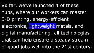 President Obama March 1st, 2014 -  Weekly Address - Investing in Technology to Create Jobs