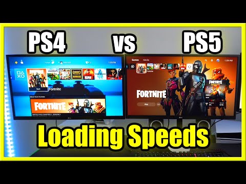 How Much FASTER Does The PS5 LOAD FORTNITE Vs PS4 (Big SPEED Upgrade!)