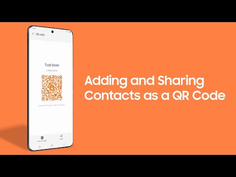 How to Add and Share Contacts as a QR Code on Your Galaxy S20