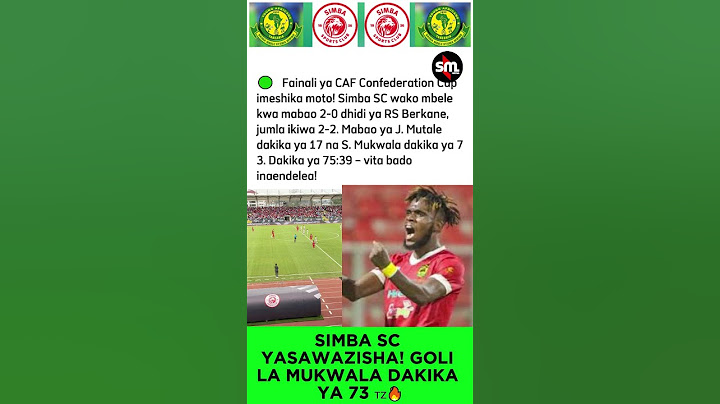 SIMBA SC YASAWAZISHA! GOLI LA MUKWALA DAKIKA YA 73 🇹🇿🔥
