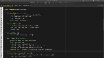 Navigate Bookmarks feature for Ninja-IDE - Timelapse