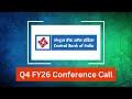 Central Bank of India Q4 FY26 Concall: NIM Stability Targets and MSME Credit Growth Outlook