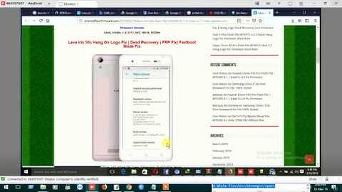 Lava Iris 50c MT6580 8.1 FastBoot Mode lcd Fix Care Firmware