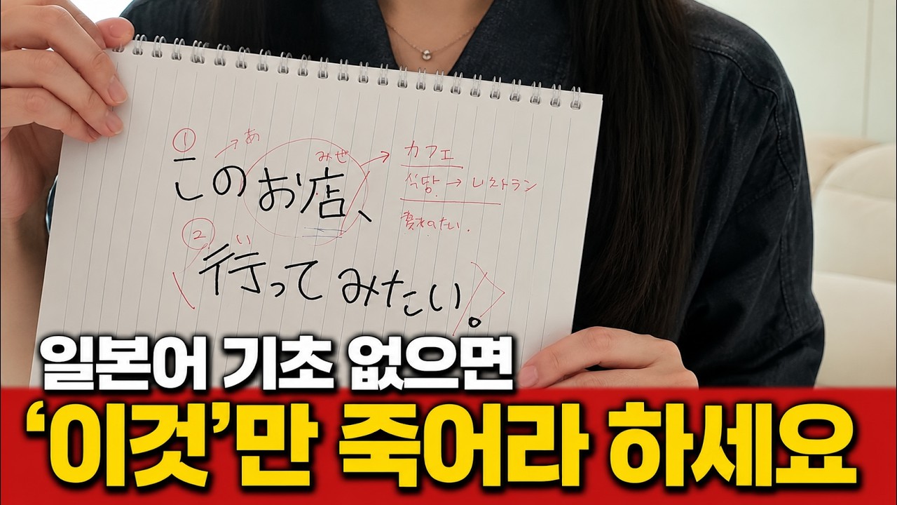 "일본어 기초 없어도 입이 탁 트입니다" 문장 1개가 30개 되는 4단계 공부법 📚