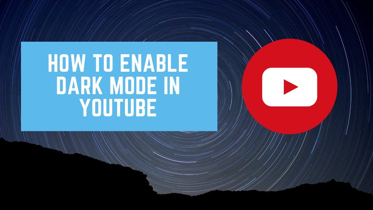 How to enable dark mode in YouTube - YouTube