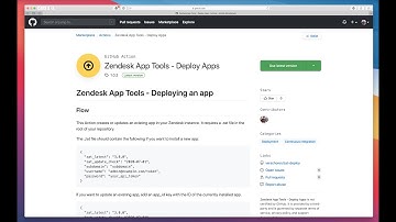 Zendesk App Tools deployment via GitHub Actions