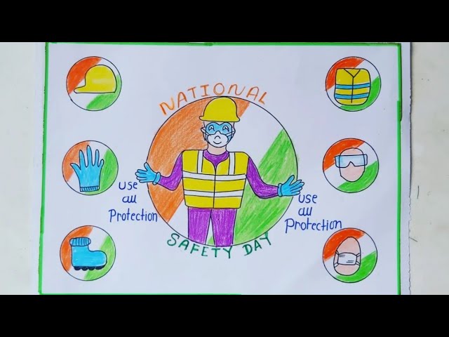 National Safety Day Poster - Art