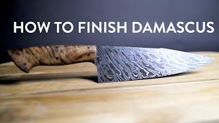 FORGING MY WAY | How To Finish A Damascus Chef's Knife | Jason Knight, Mastersmith
