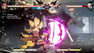 Guilty Gear Strive - Day 1 Baiken Dust Combos (200+ DMG)
