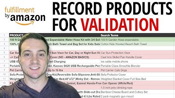Amazon FBA Product Research 2020: Recording Products For Validation While Researching 📝