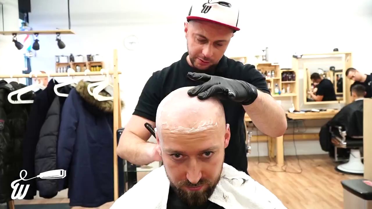 Kamil - Golenie głowy brzytwą / Warsztat Fryzur Męskich
