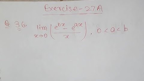 Limits Ex 27A/ Q no. 36/ 37 R S Aggarwal Class 11th Math