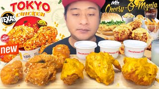 (Baru) Marrybrown Cheesy-O-Mania Vs Texas Tokyo Chicken Mana Lagi Padu (mukbang malaysia)