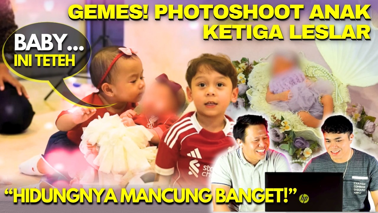 Gemesnya Anak Ketiga Leslar Photoshoot! Baru Seminggu Lahir Sudah Jago Jadi Model | Reaction