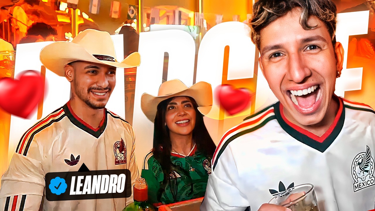 CELEBRATING MEXICO'S VICTORY AT THE CLUB WITH THE CREW AND AMA