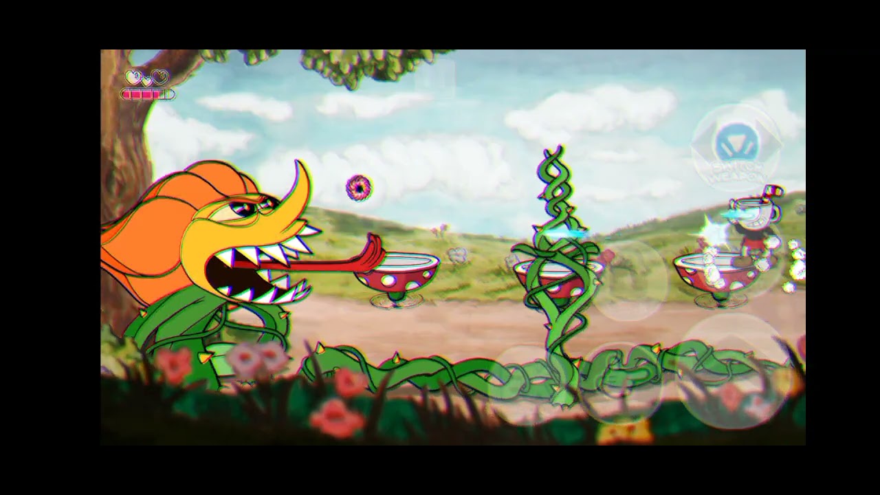 Gameplay del cuphead beta(no puede contra ningún jefe 😔💔) 