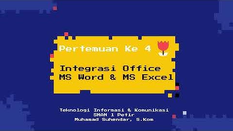 Integrasi Office Mail Merge