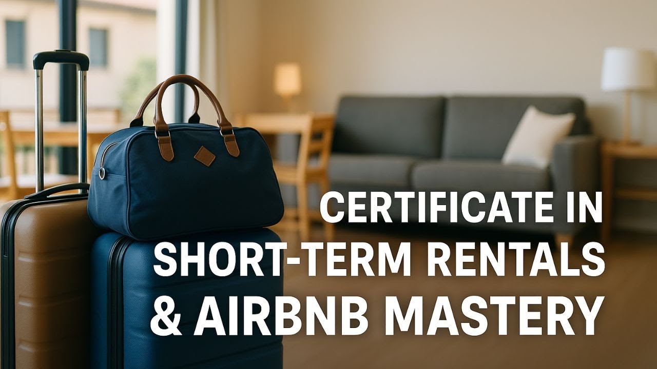Certificate in Short-Term Rentals & Airbnb Mastery | Real Estate Training Course Lecture