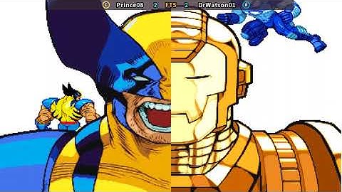 Marvel Vs Capcom FT5 Prince08 (Gold War Machine/Strider) vs DrWatson01 (War Machine/Strider)