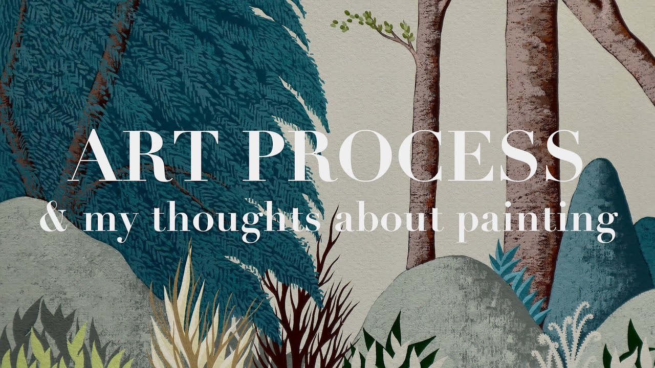 Painting Process Working on my new series 'The Garden' Thoughts & observations on painting