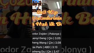 3x3 Zeka Küpü Çözümlerinin İlk Beşi