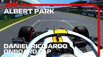 F1 2021 Daniel Ricciardo Onboard Lap Albert Park Circuit | Rfactor F1 2021(Rfactor TV HUD)