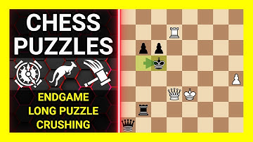 Chess Puzzles to Practice. Themes: Endgame, Long puzzle, Crushing. Learn Chess