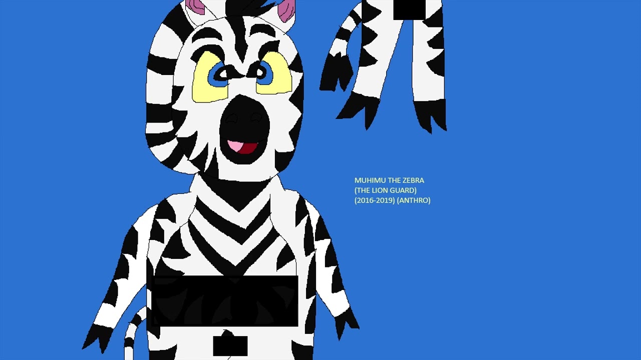 Muhimu the Zebra (The Lion Guard) (2016-2019) (Anthro) (TV-14-S) Art by J.A. Ealy (AAP)