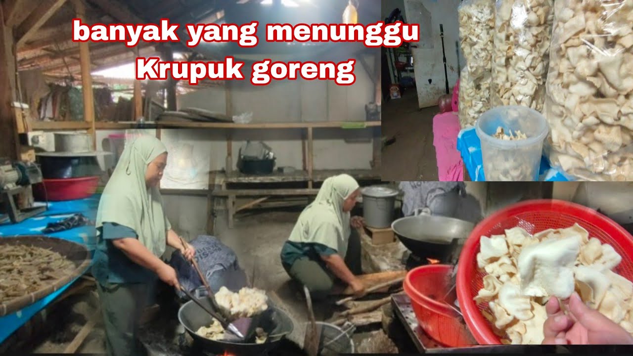 Seperti ini hasil krupuk goreng bikinan ku 