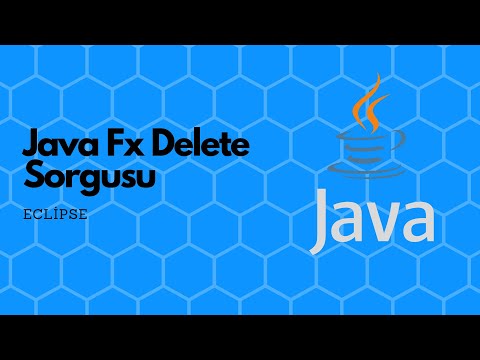 Java Fx Delete Sorgusu