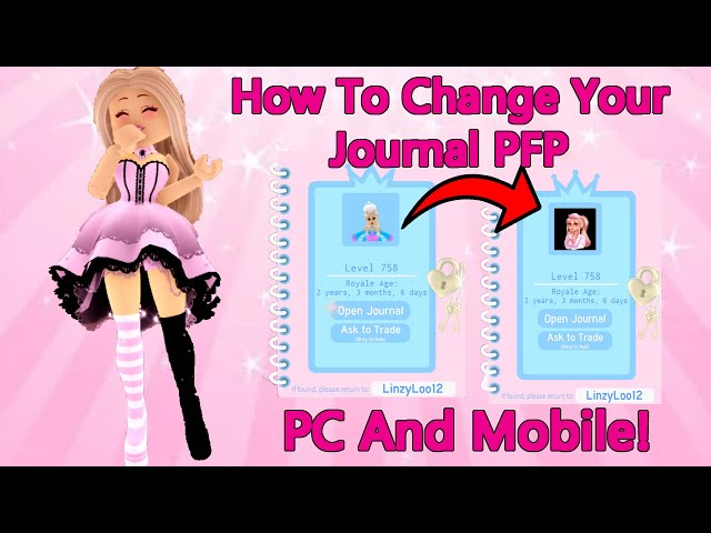 How To Have Custom Profile Pictures Mobile And PC For Your Journal