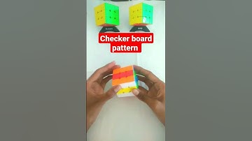 checker board pattern in Rubik
