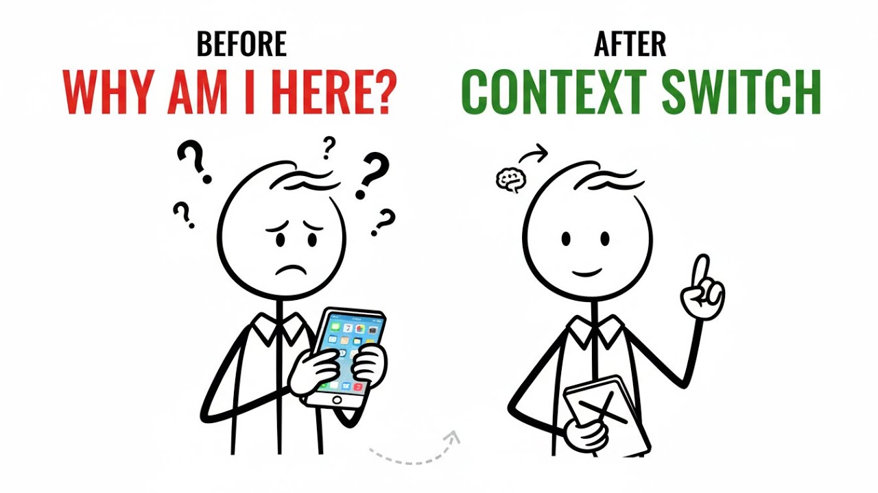 Why You Forget Why You Picked Up Your Phone (Your Brain Can’t Handle Context Switching)