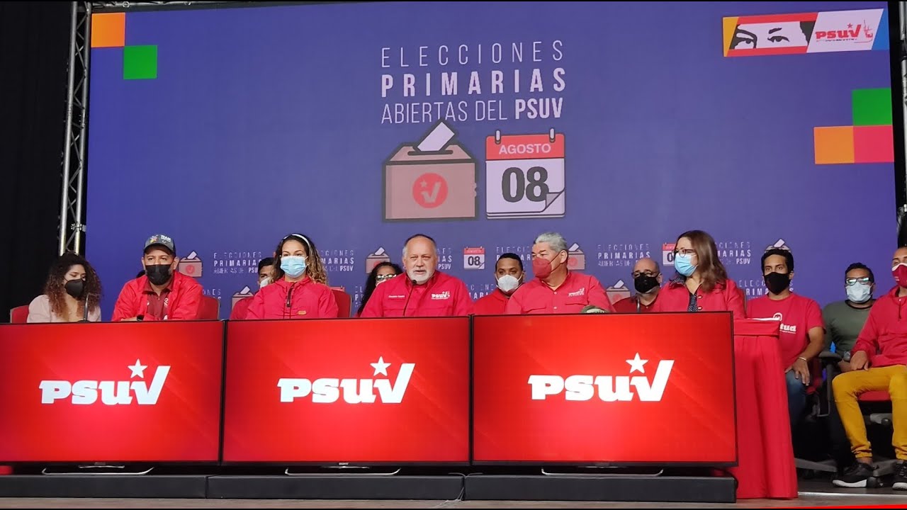 Primeros resultados de elecciones primarias del PSUV, leídos por Diosdado Cabello este 9 agosto 2022